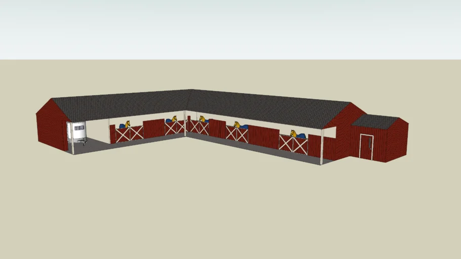 5 horse stable