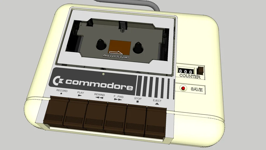 Commodore 1530 C2N Datasette | 3D Warehouse