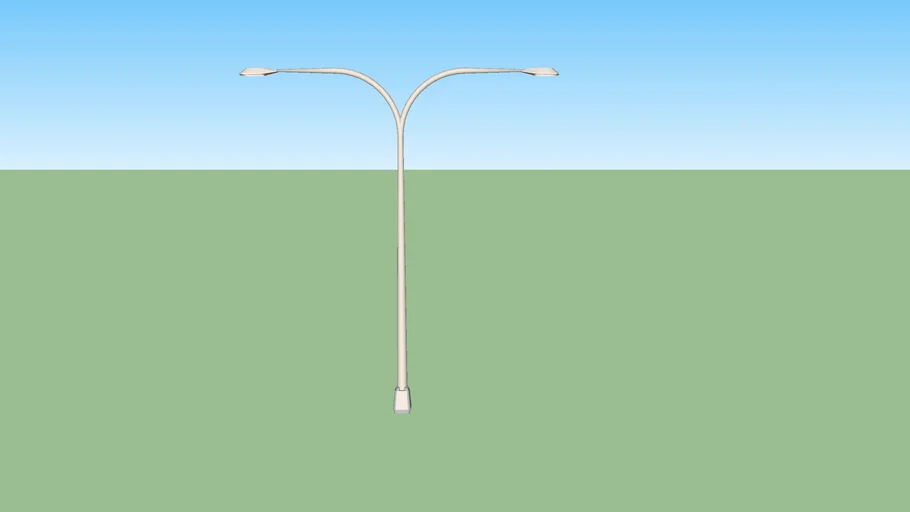 modern median/ parking lot luminaire 