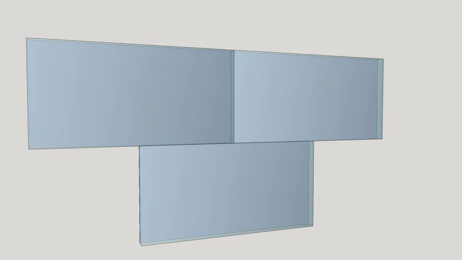 Glass tile 3" x 6"