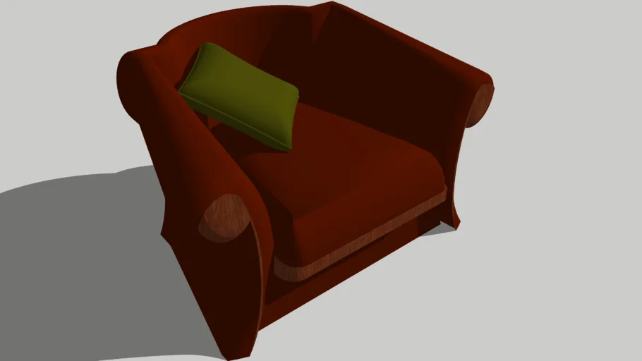 Armchair and pillow