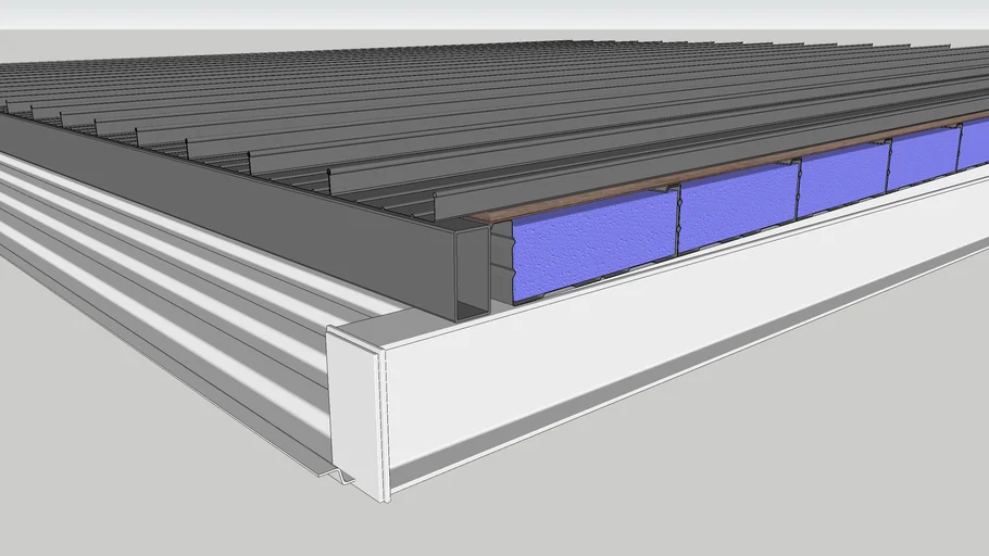 Kalzip roof contruction