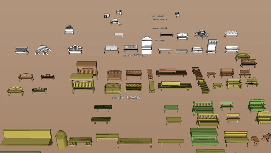 bench props