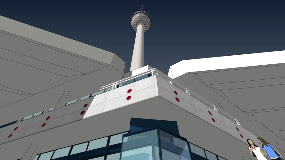 Fernsehturm Berlin Alexanderplatz - Berlin TV Tower and Pavillons
