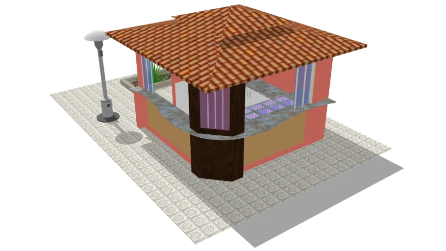 Quiosque para sucos e sanduíches