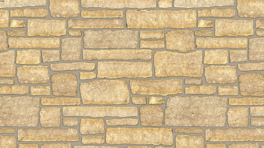 Prairie Stonegate (Medium Buff Joint) Seamless Natural Building Stone Veneer Material