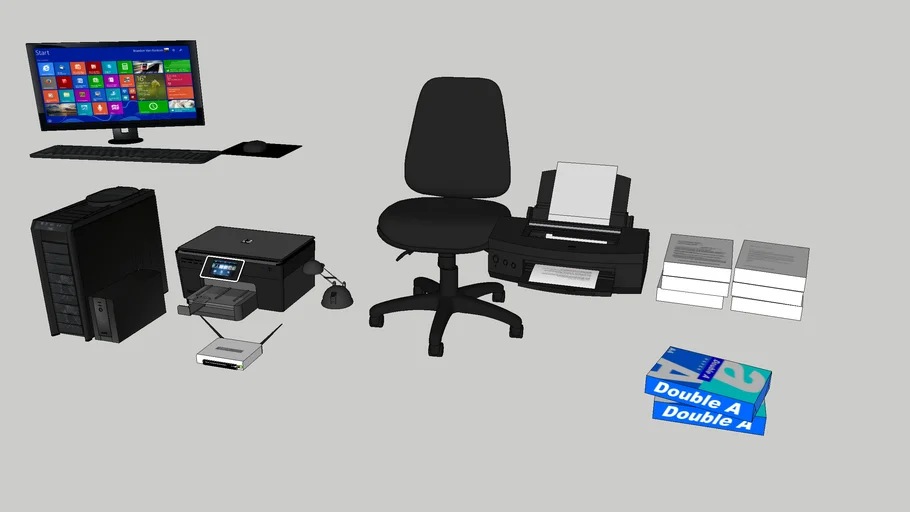 COMPUTER SET with Reflection etc.