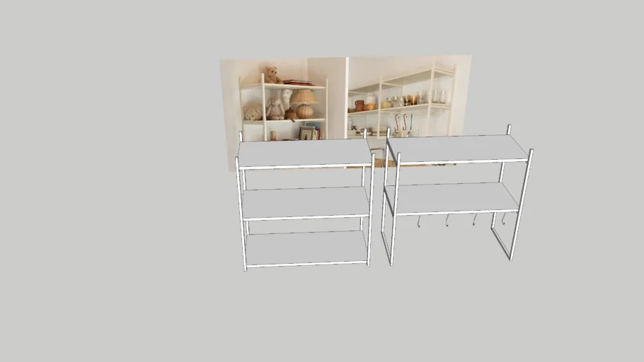Tonn Furniture shelving system / wall shelf