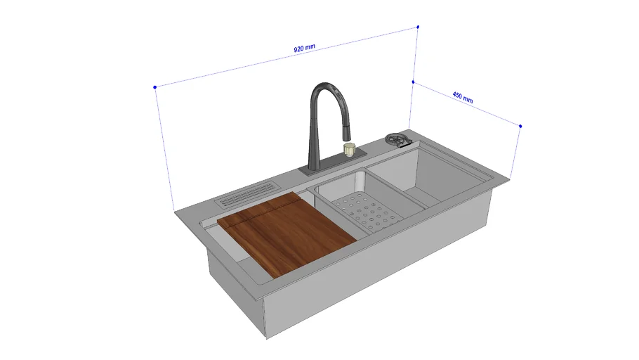 Sink - Bak Cuci piring ( Toni The master Design ) UK 92 X 45 CM