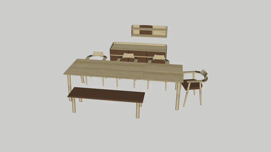 Kaalund Dining table chair sideboard shelf bench aamu KH