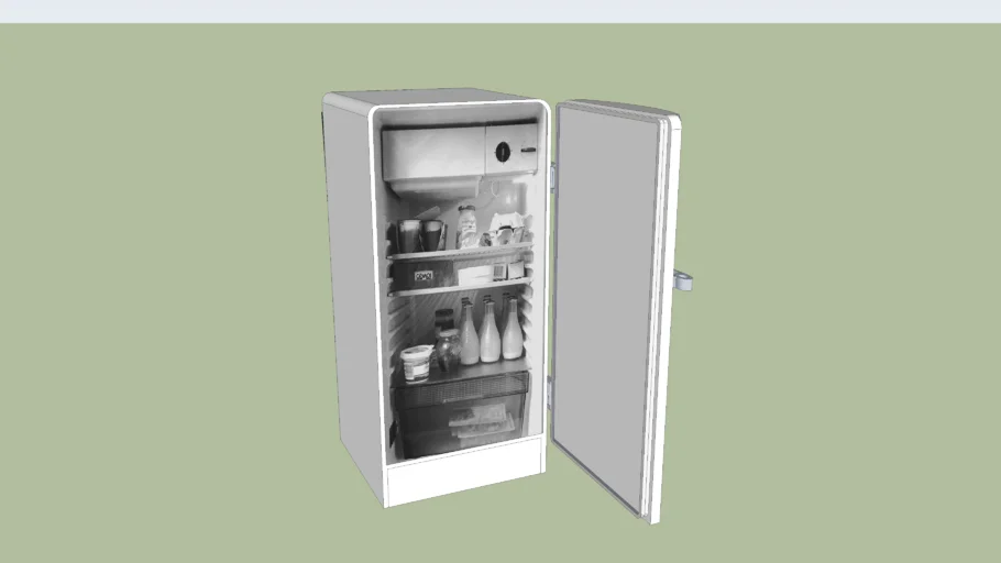 Frigidaire grand volume 1960 version "OUVERT"
