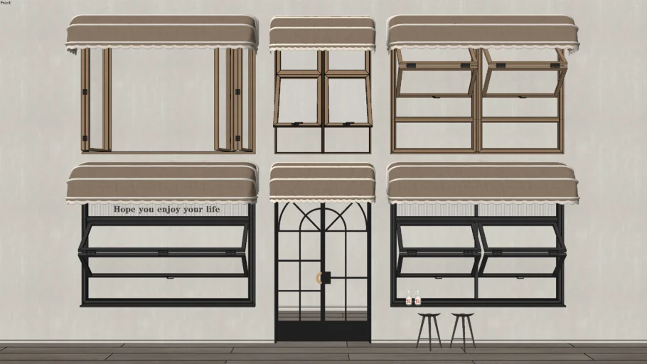 ô cửa cafe