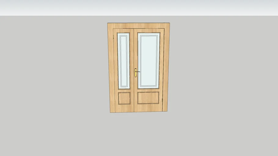 Puerta Doble de Salon Roble