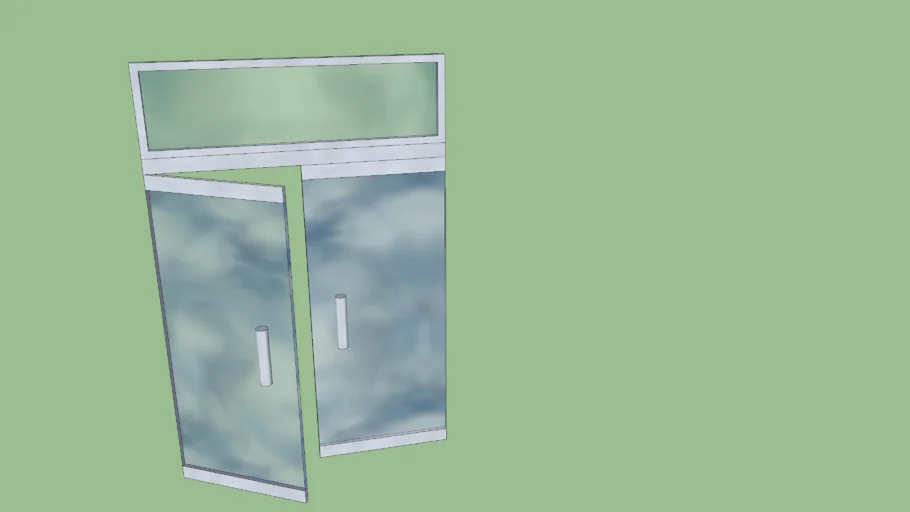 puerta de vidrio