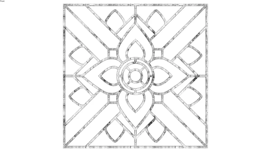 gold wall panel | 3D Warehouse