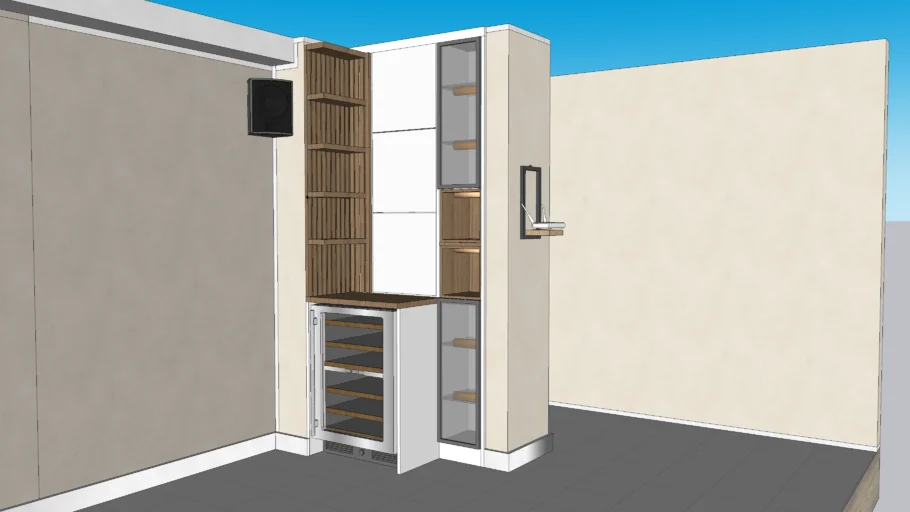 Mini Bar y repisas