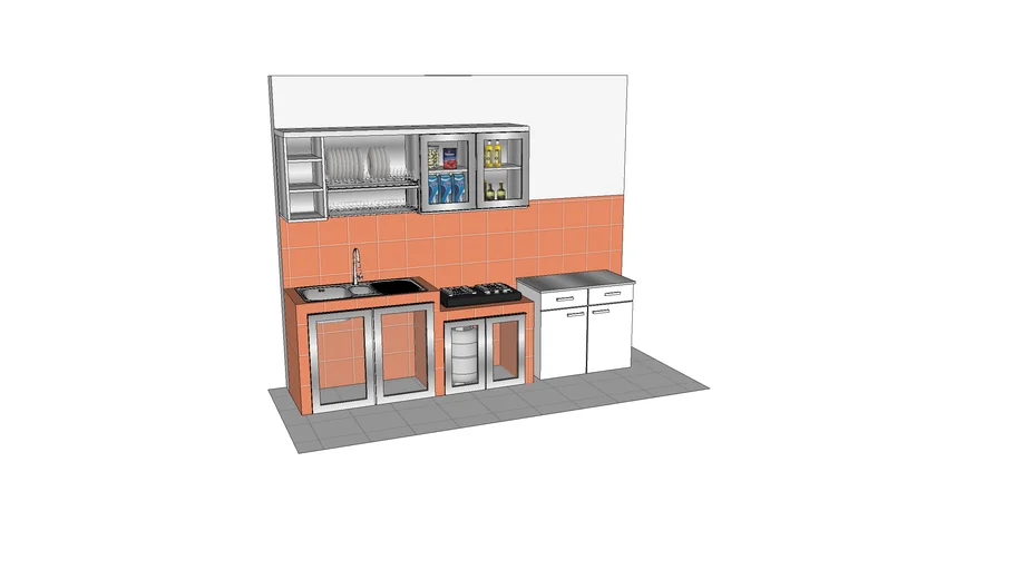 Simple Kitchen Set | 3D Warehouse