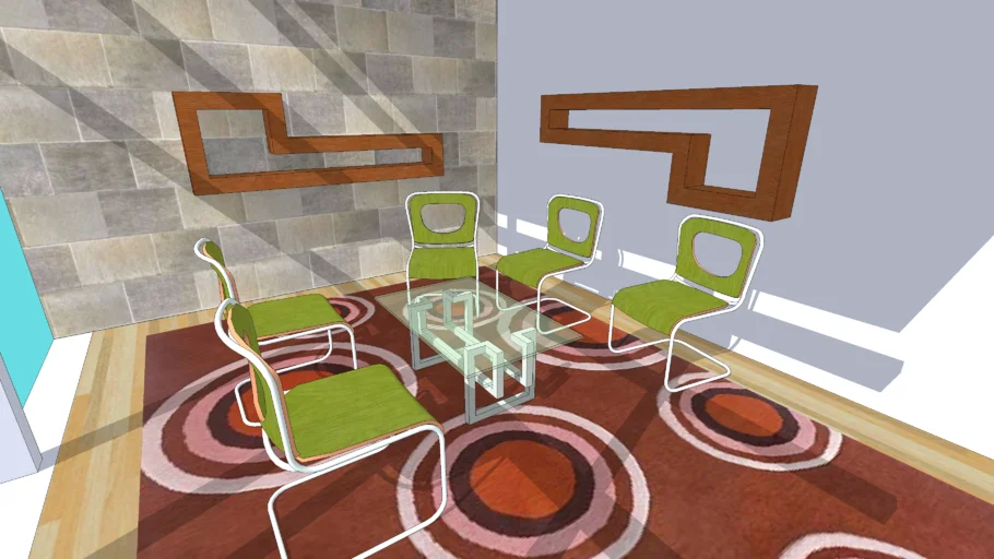 contemporary sitting area