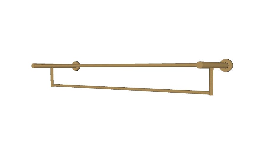 JEE-O slimline towel rack - matt gold
