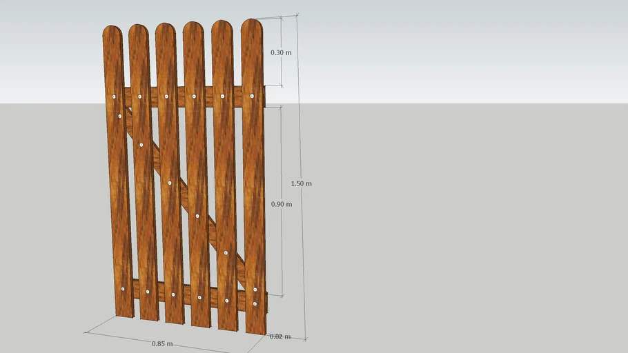Wooden gate