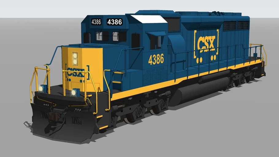 EMD* SD40-3 - CSX Transportation | 3D Warehouse