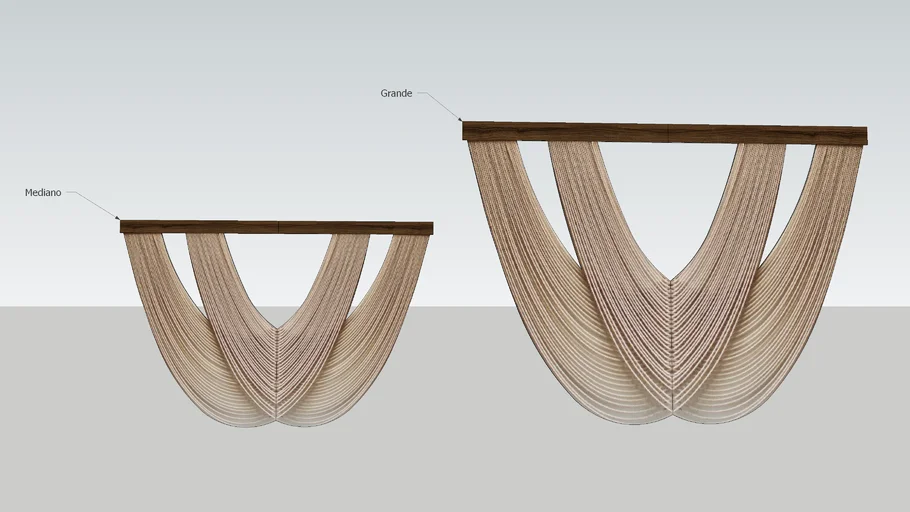 Sakal Macrame - Tapiz entrelazado crudo