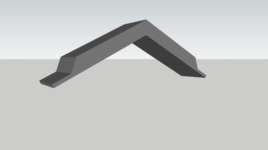 metal roof - ridge cap profile