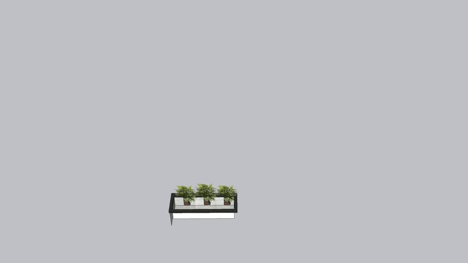 outdoor bench and plants