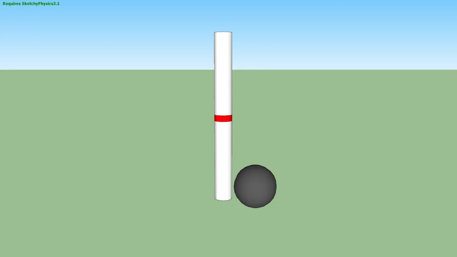 Bowling Pin (Candlepin) with Ball
