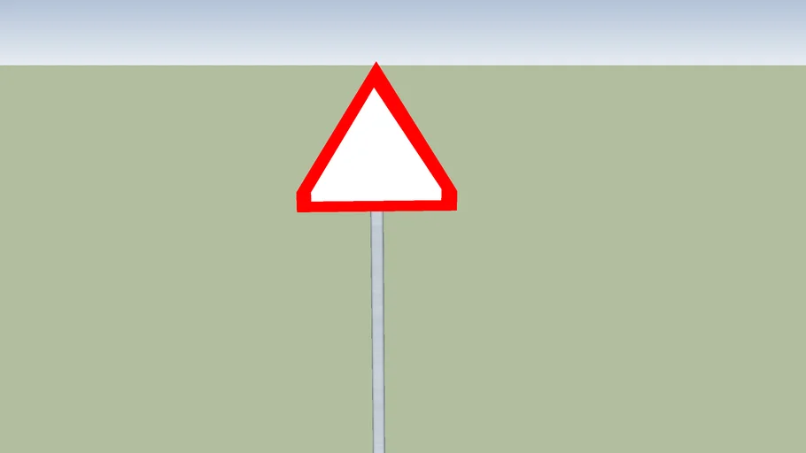 Vorlage für dreieckiges Verkehrsschild
