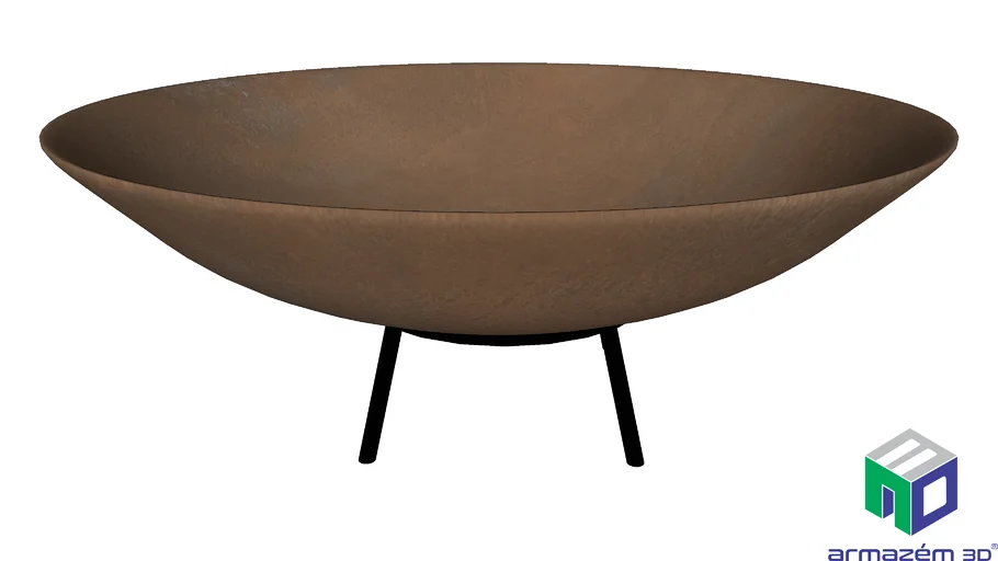 LAREIRA EXTERNA TACHO CORTEN 80CM
