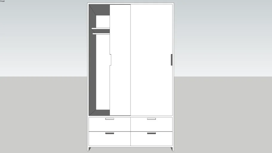 IKEA Trysil four drawer wardrobe
