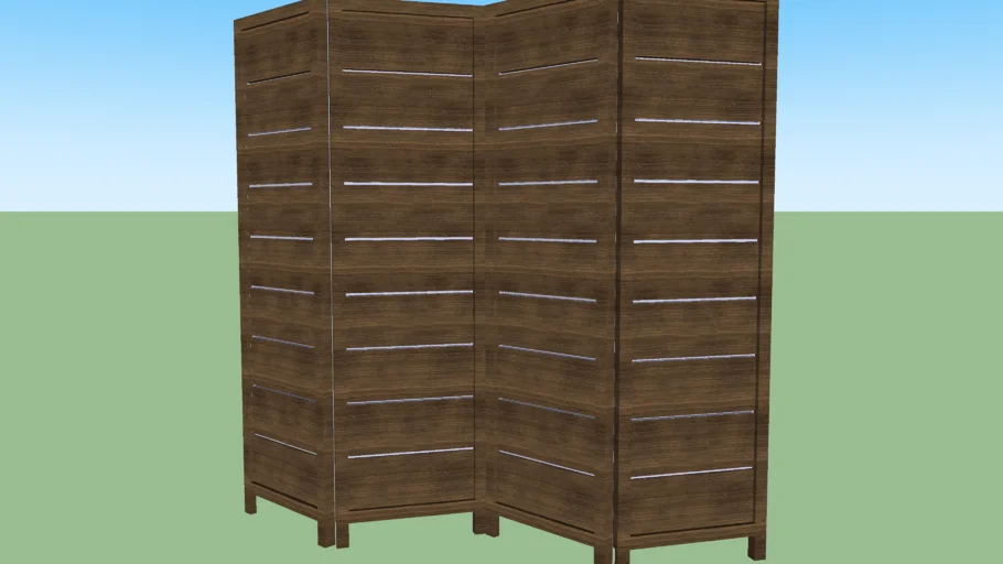 Biombo de madeira | 3D Warehouse