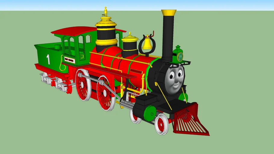 Christmas Train with Thomas's CGI Face