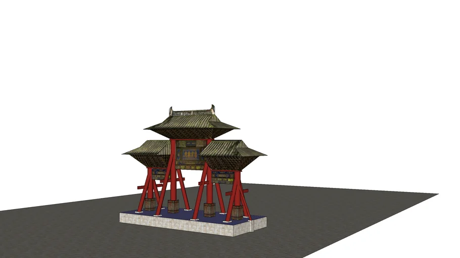 wutaishan mountain tayuansi tample（五台山塔院寺牌楼）