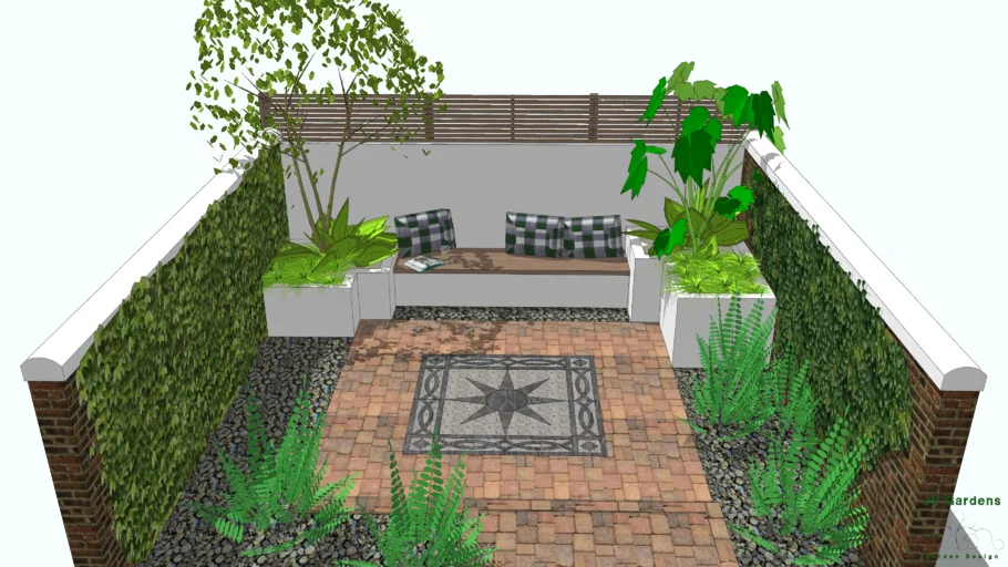 City,Town or Courtyard Garden