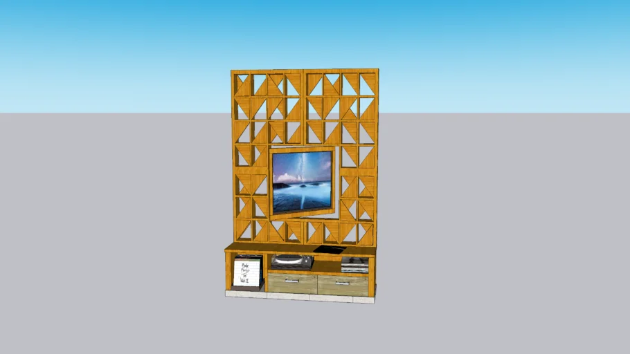 mueble con televisor