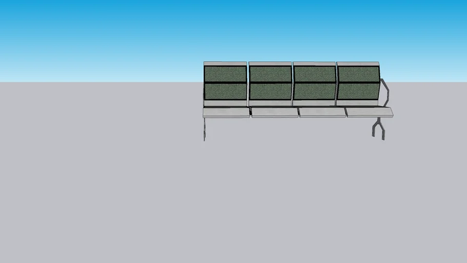 Bangladeshi railway station waiting chair - version 1