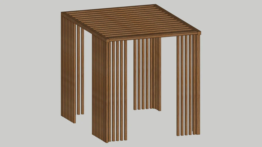 Wooden pergola