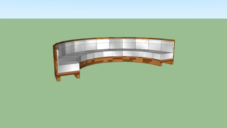 madern semi-circle sofa