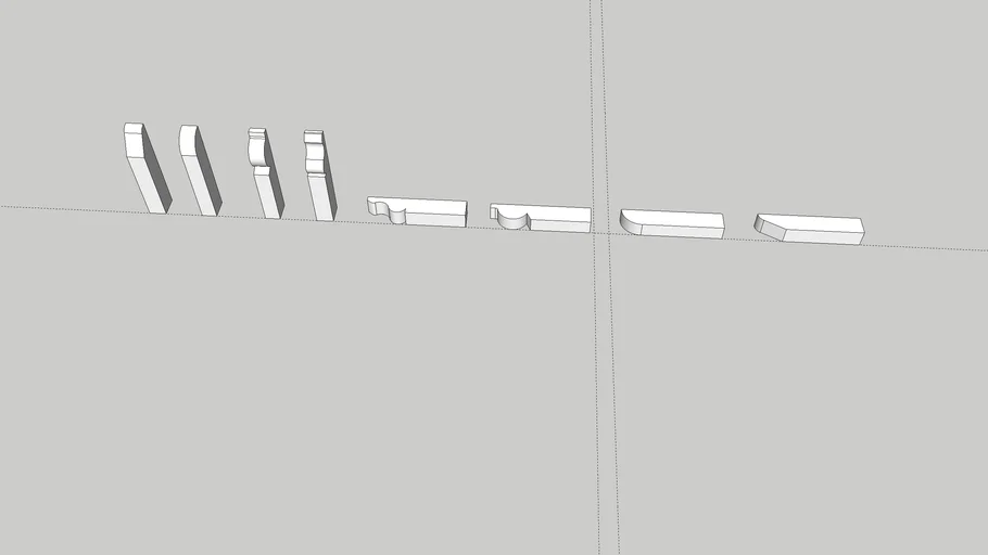 Skirting and architrave