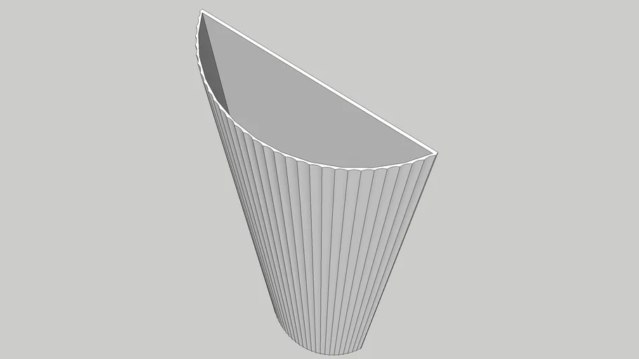 Flutted Half Column