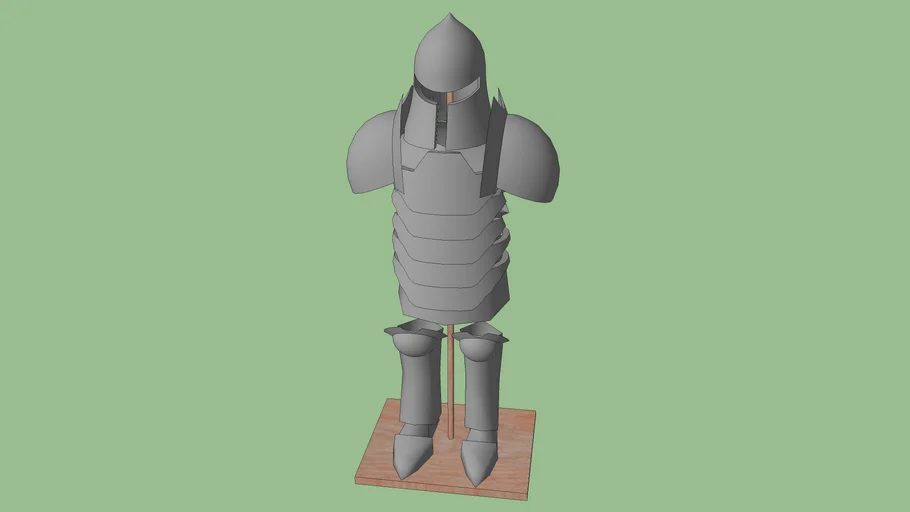 Armor_Stand_Metal | 3D Warehouse