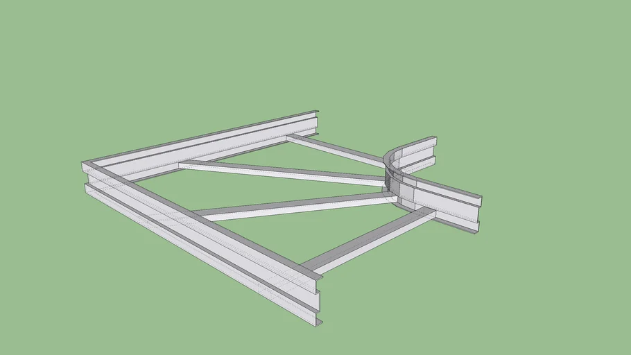 CABLE LADDER 90 Horizontal Bend 1000x100