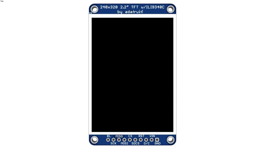 2.2 inch TFT lcd 240x320 Adafruit