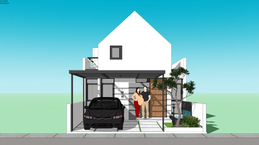 Rumah Minimalis Skandinavia Type 72