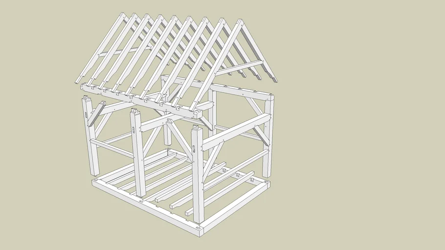 Timber Frame Small Garden Shed