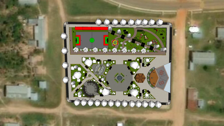 Plaza Central Distrito Tahuamanu - Madre de Dios