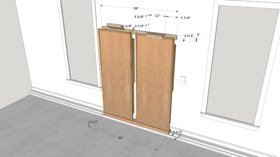 Folding Work Table Storage Bracket