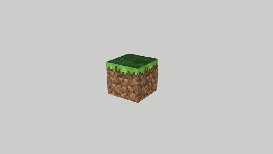 BLOCO DE GRAMA MINECRAFT